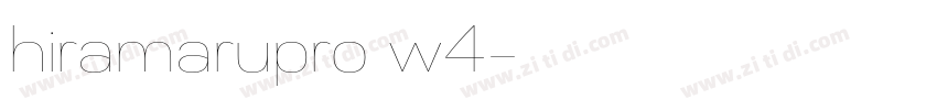 hiramarupro w4字体转换